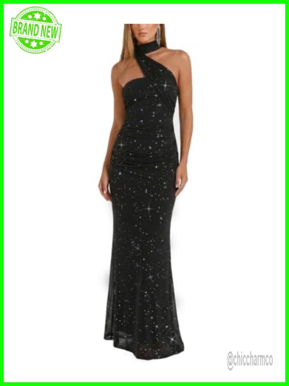 Women Strapless Floral Maxi Dress Ribbon Scarf Formal Wedding Guest